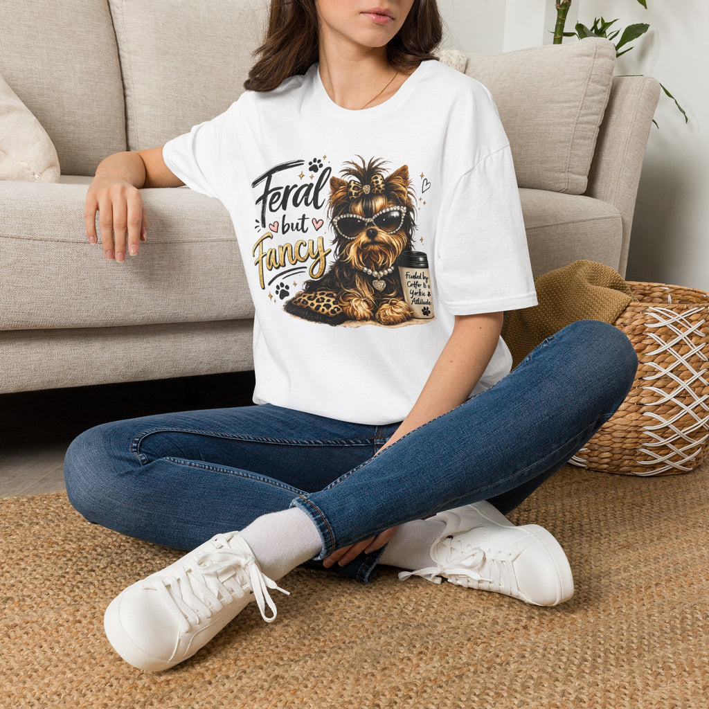 Feral But Fancy Yorkie T‑Shirt