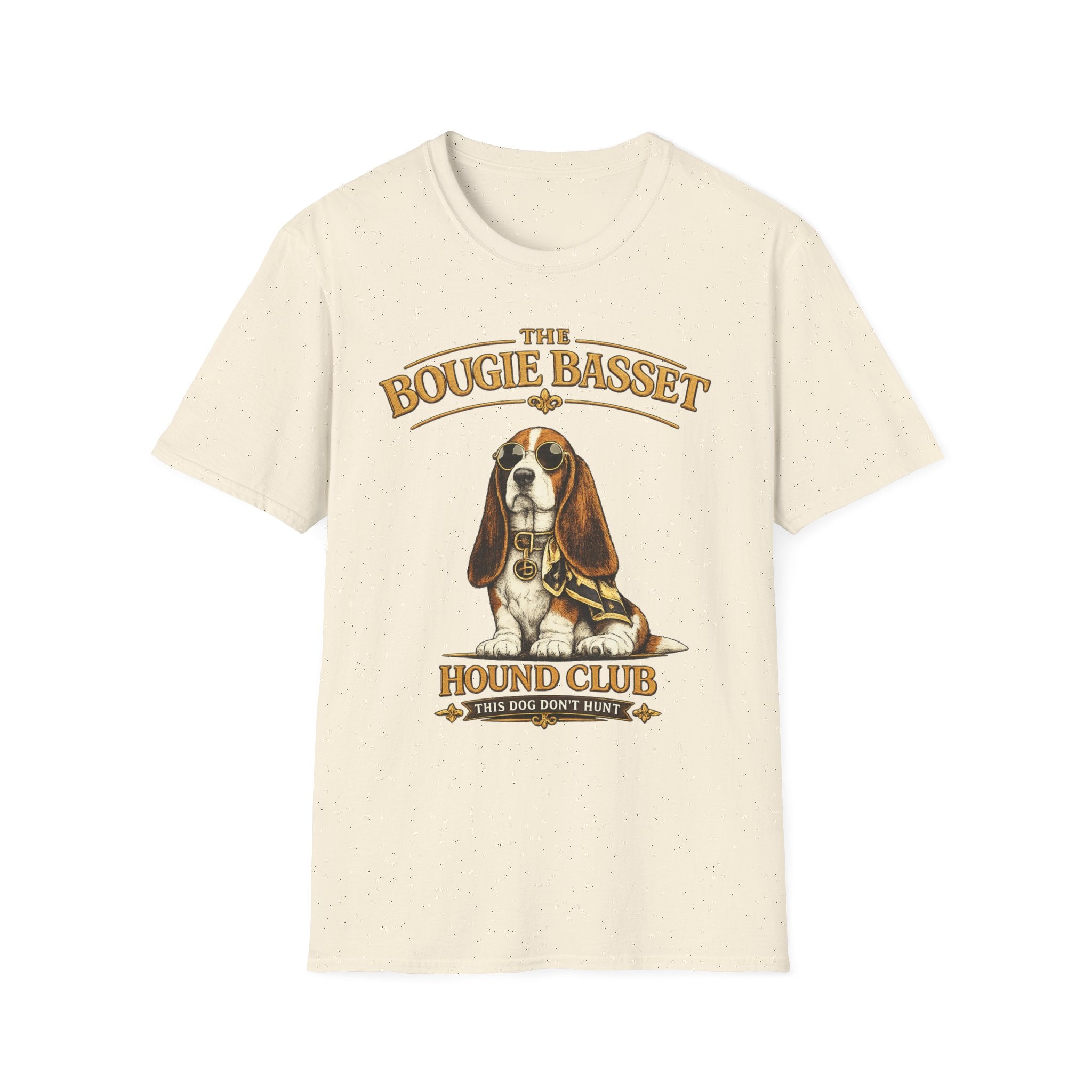 Basset Hound T-Shirt — "The Bougie Basset Hound Club" Graphic Tee