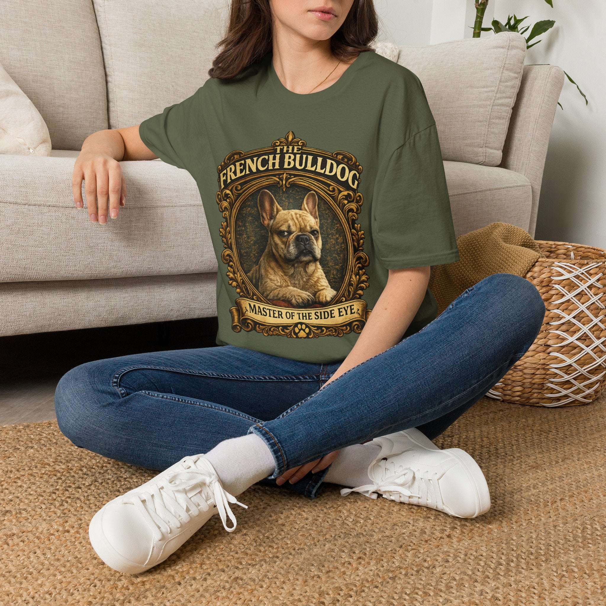 French Bulldog T-Shirt — "The French Bulldog: Master of the Side Eye" Vintage Dog Tee