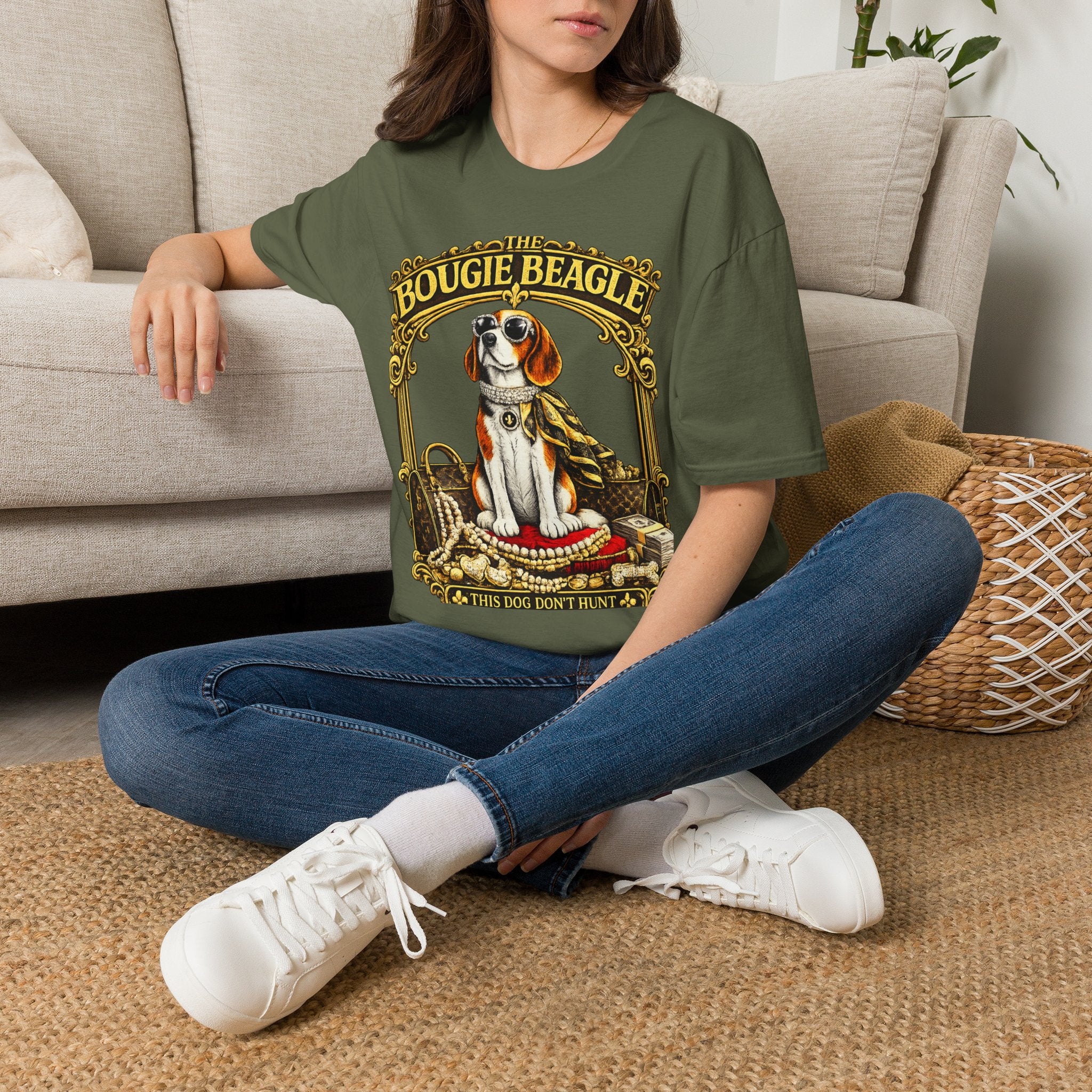 Beagle T-Shirt — Vintage Pampered Dog Graphic Tee