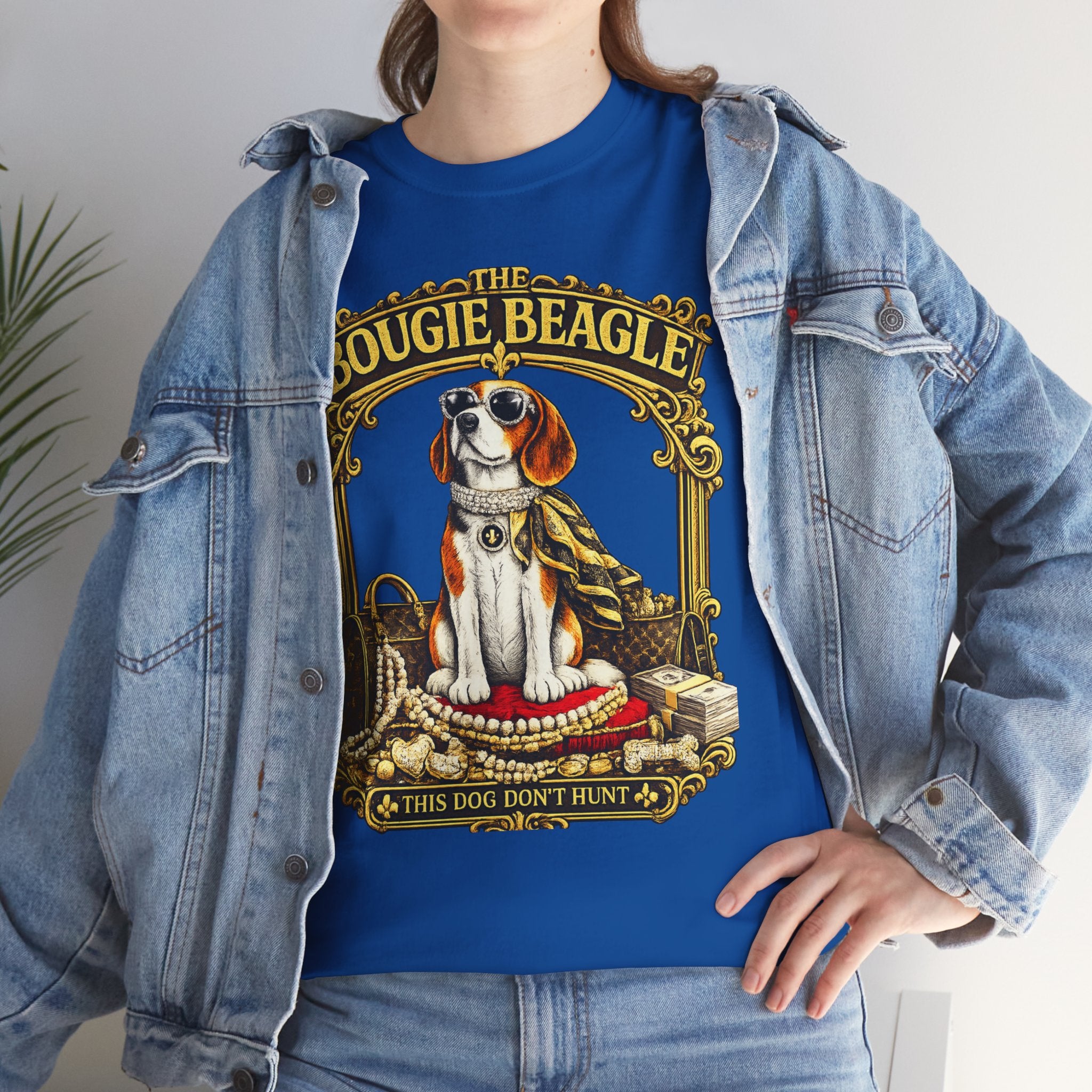 Beagle Graphic Tee — "This Dog Don’t Hunt" " The Bougie Beagle" Vintage Dog Lover Shirt