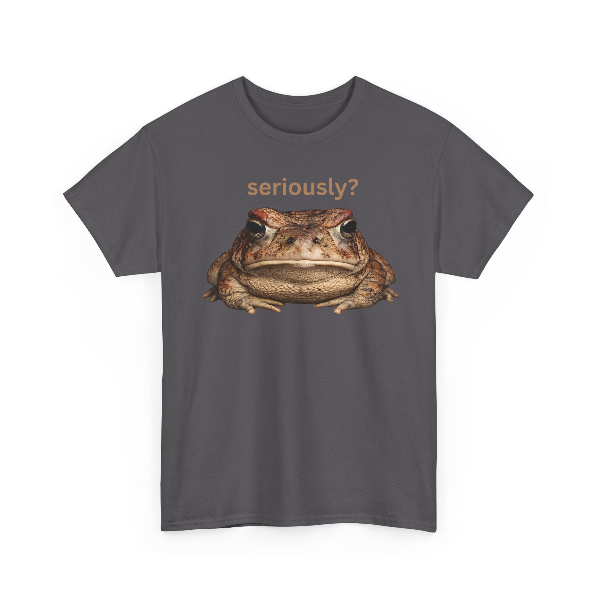 Seriously? Frog T-Shirt — Funny Grumpy Toad Graphic Tee