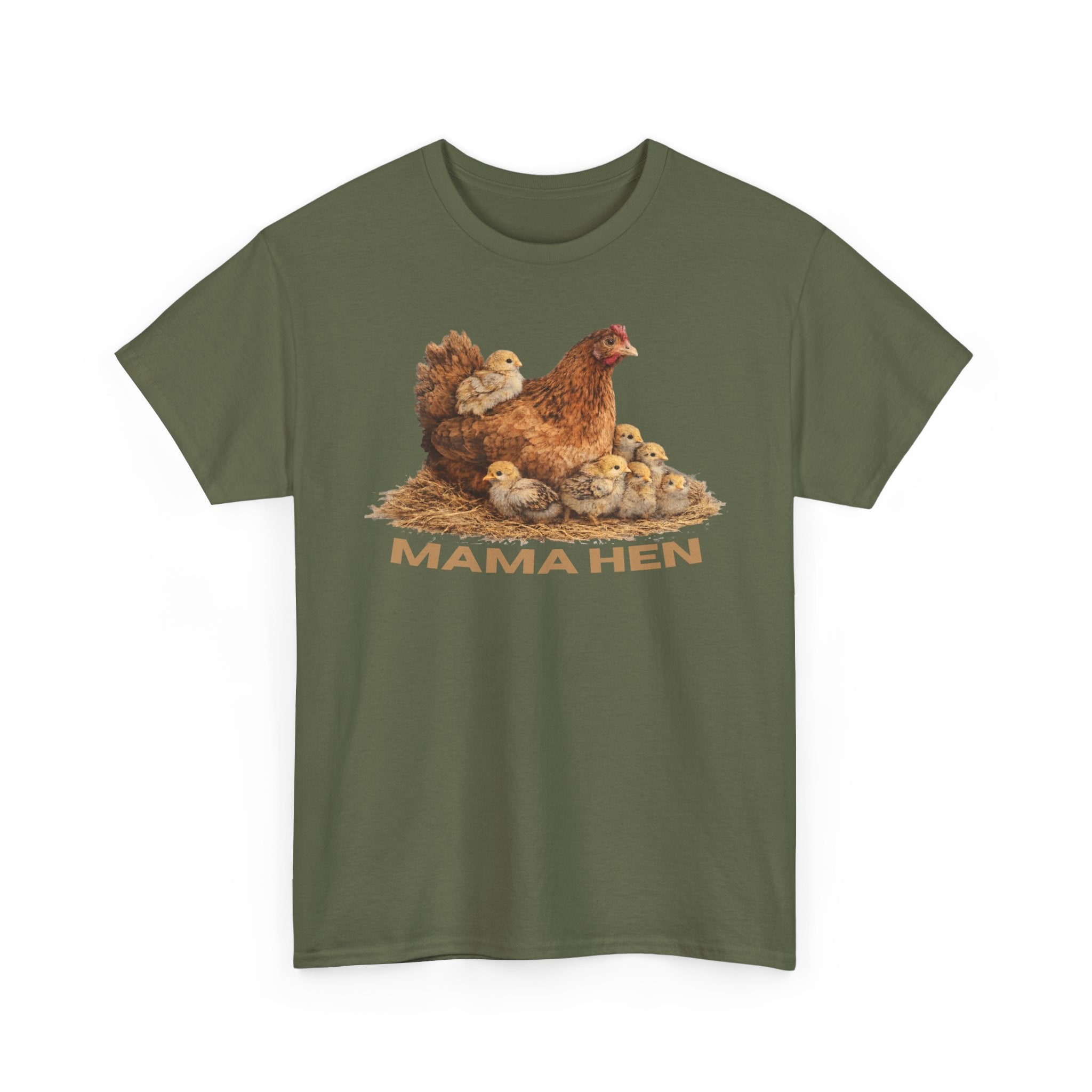 Mama Hen T-Shirt – Vintage Farmhouse Chicken Tee for Moms & Animal Lovers
