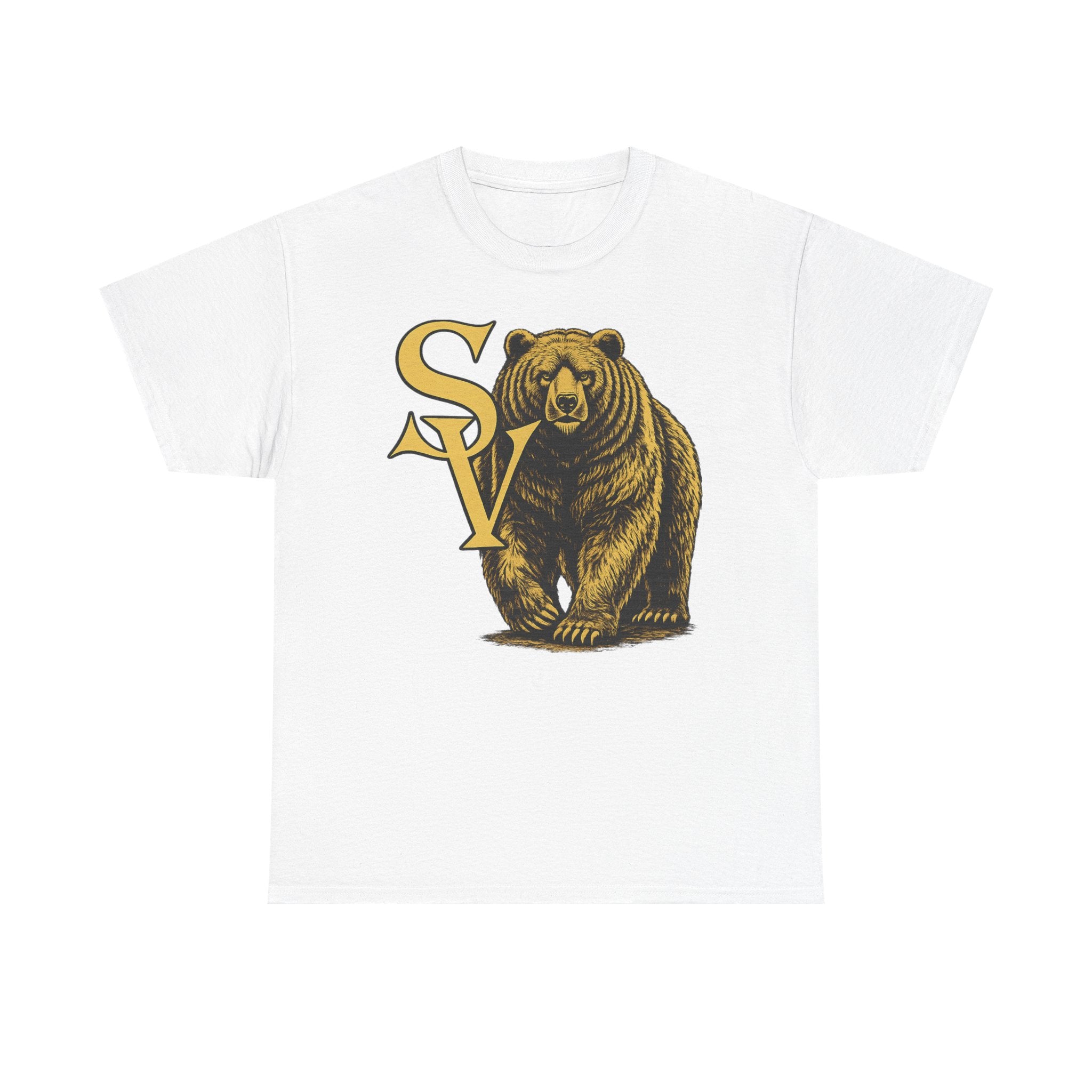 Bear Logo Tee — Vintage SV Grizzly Graphic T-Shirt