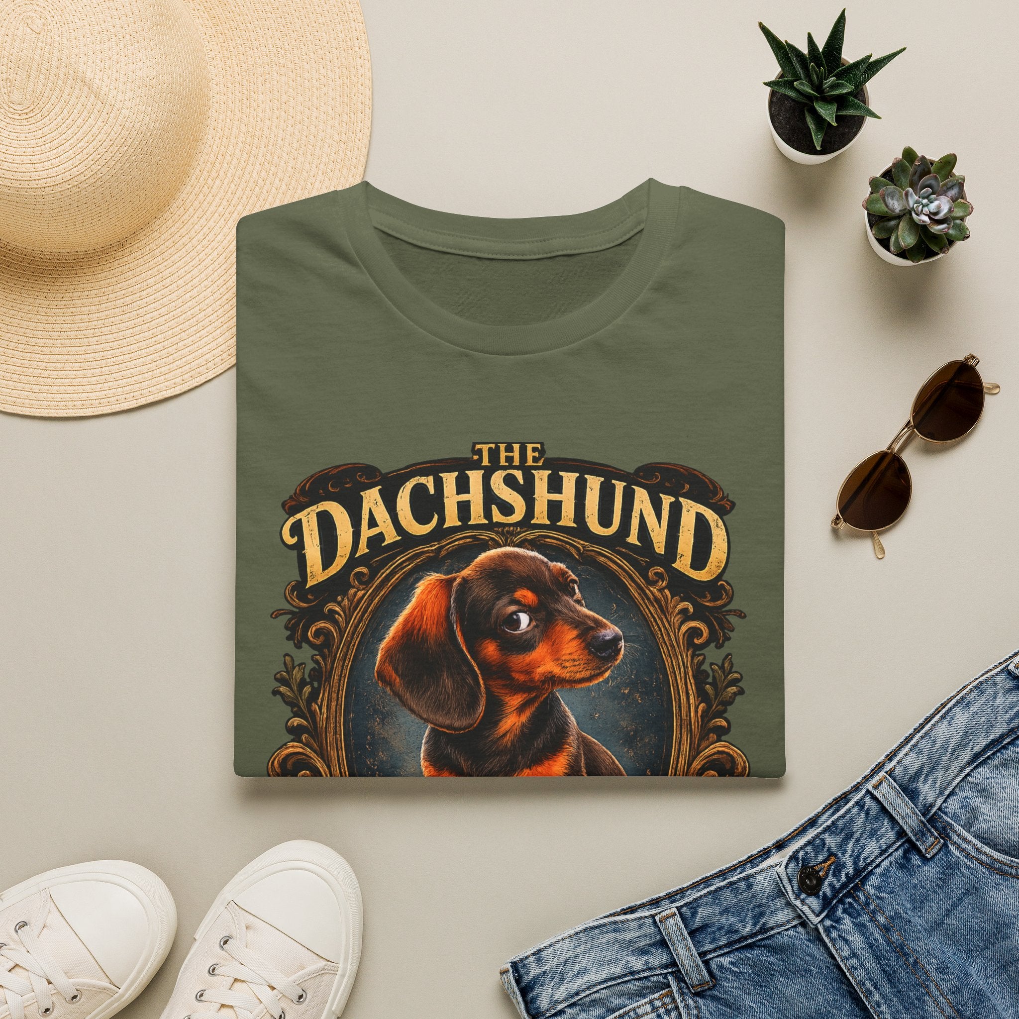 Dachshund T-Shirt — 'The Dachshund: The Long and Short of It' Vintage Dog Tee
