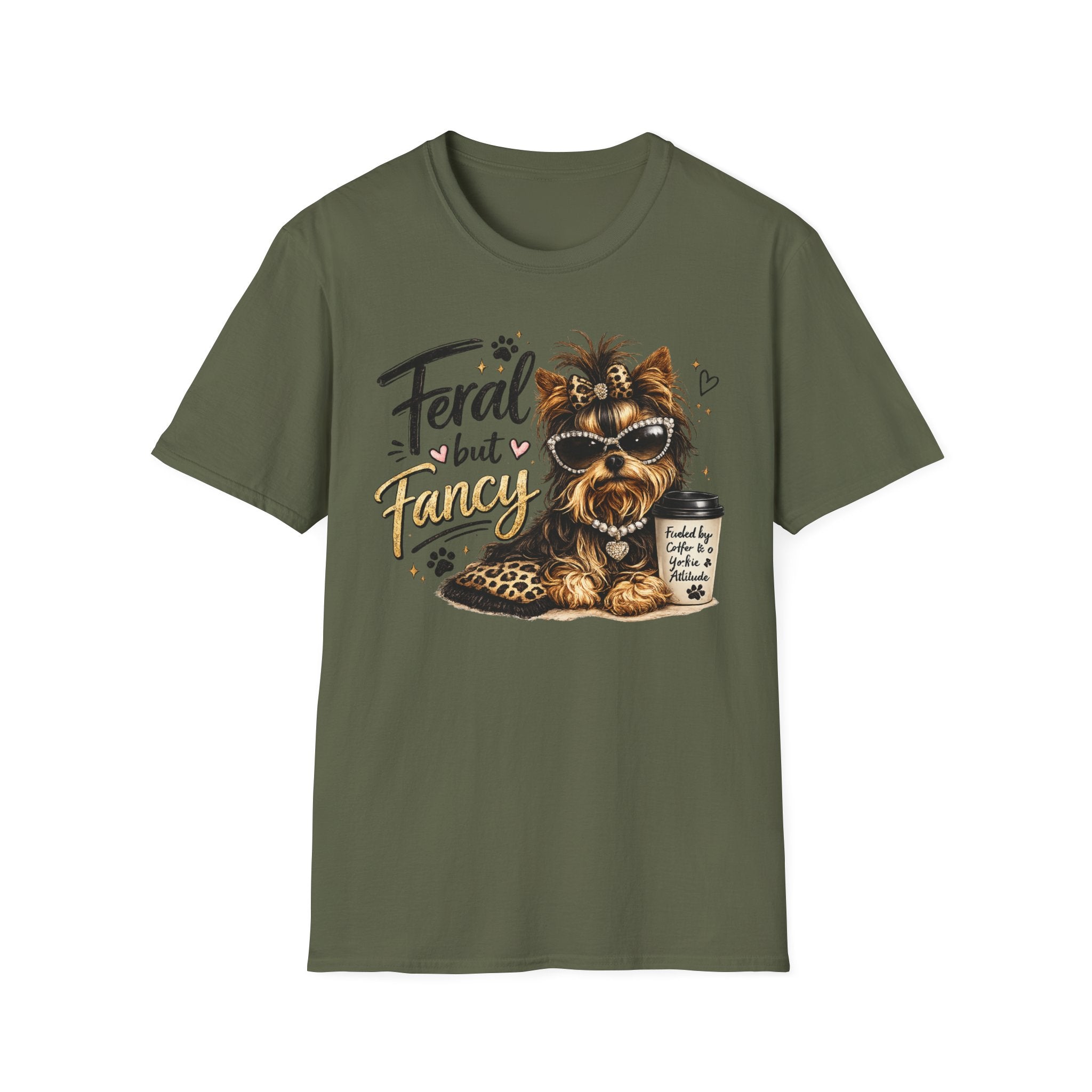 Feral But Fancy Yorkie T‑Shirt