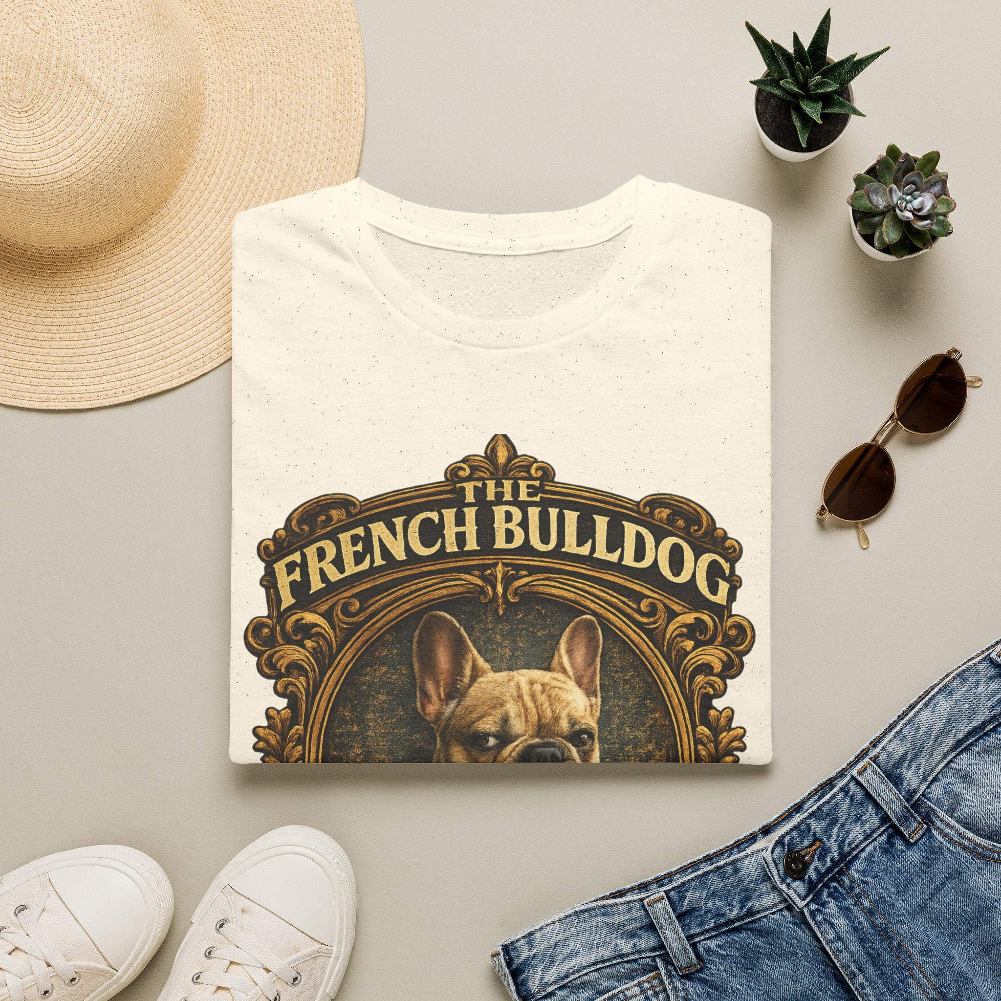 French Bulldog T-Shirt — "The French Bulldog: Master of the Side Eye" Vintage Dog Tee